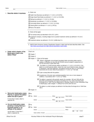 Official Form 201 Voluntary Petition for Non-individuals Filing for Bankruptcy, Page 2