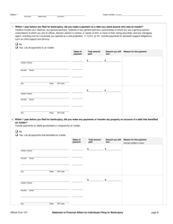 Official Form 107 Statement of Financial Affairs for Individuals Filing for Bankruptcy, Page 4