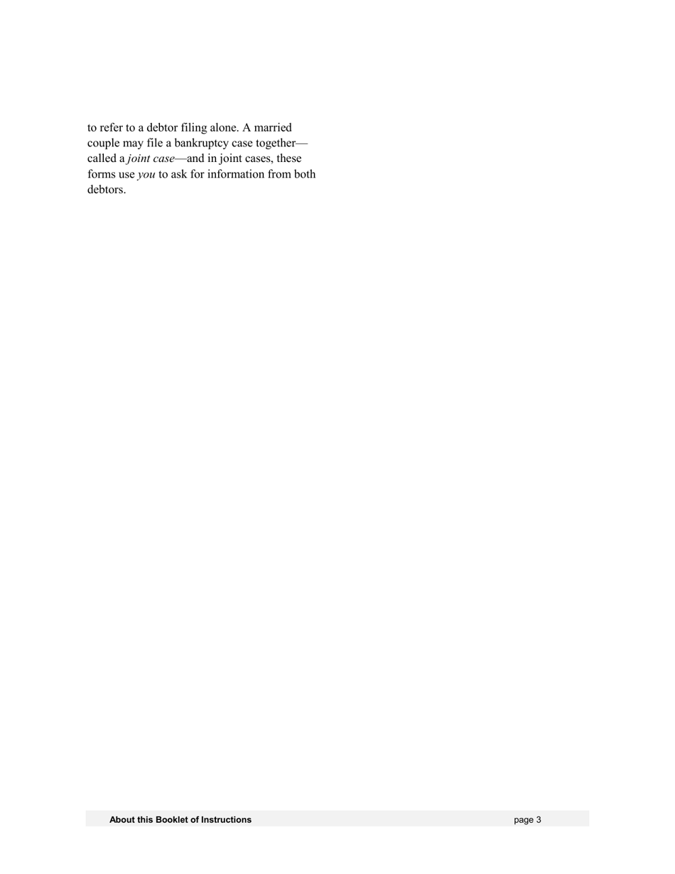 Instructions for Bankruptcy Forms for Individuals, Page 5