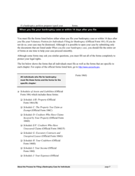 Instructions for Bankruptcy Forms for Individuals, Page 9
