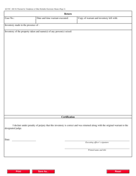 Form AO93C Warrant by Telephone or Other Reliable Electronic Means, Page 2
