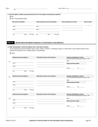 Official Form 207 Statement of Financial Affairs for Non-individuals Filing for Bankruptcy, Page 10