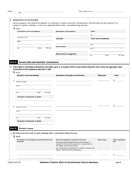 Official Form 207 Statement of Financial Affairs for Non-individuals Filing for Bankruptcy, Page 4