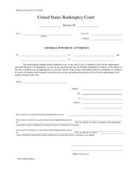 Official Form 411A &quot;General Power of Attorney&quot;