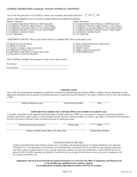 Application for Admission - Southwestern Indian Polytechnic Institute (Sipi), Page 2