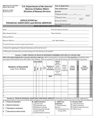 BIA Form 5-6601 Application for Financial Assistance and Social Services, Page 3