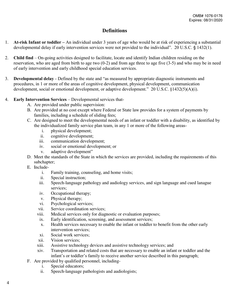 Ideia Tribal Count Data Requirements Part C (Birth Through 2 Years ...