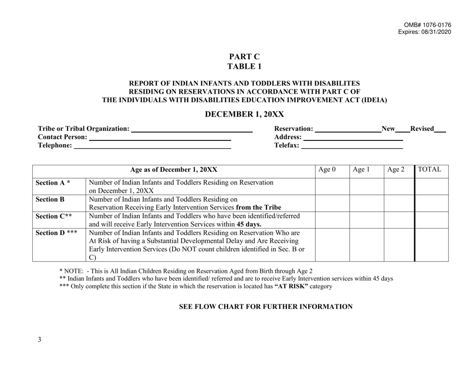 Ideia Tribal Count Data Requirements Part C (Birth Through 2 Years), Page 5