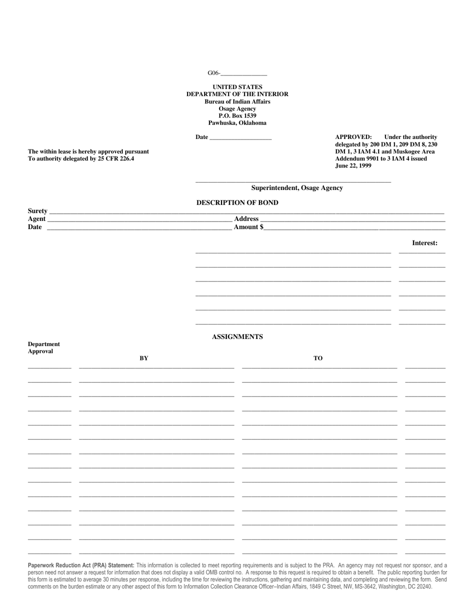 Osage Form B Oil Mining Lease Osage Reservation, Oklahoma, Page 4