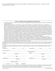 BLM Form 3000-3A Transfer of Operating Rights (Sublease) in a Lease for Oil and Gas or Geothermal Resources, Page 2