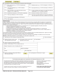 Form FDA356H Application to Market a New or Abbreviated New Drug or Biologic for Human Use, Page 3