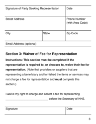 Form CMS1696 Appointment of Representative - Large Print, Page 3