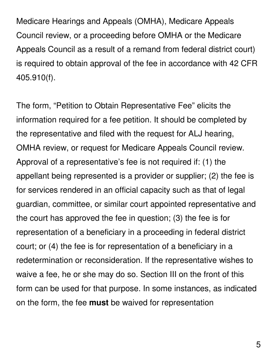 Form CMS1696 Appointment of Representative - Large Print, Page 5