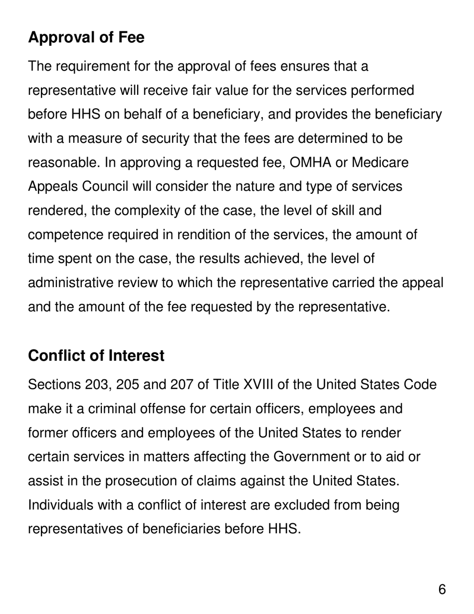 Form CMS1696 Appointment of Representative - Large Print, Page 6