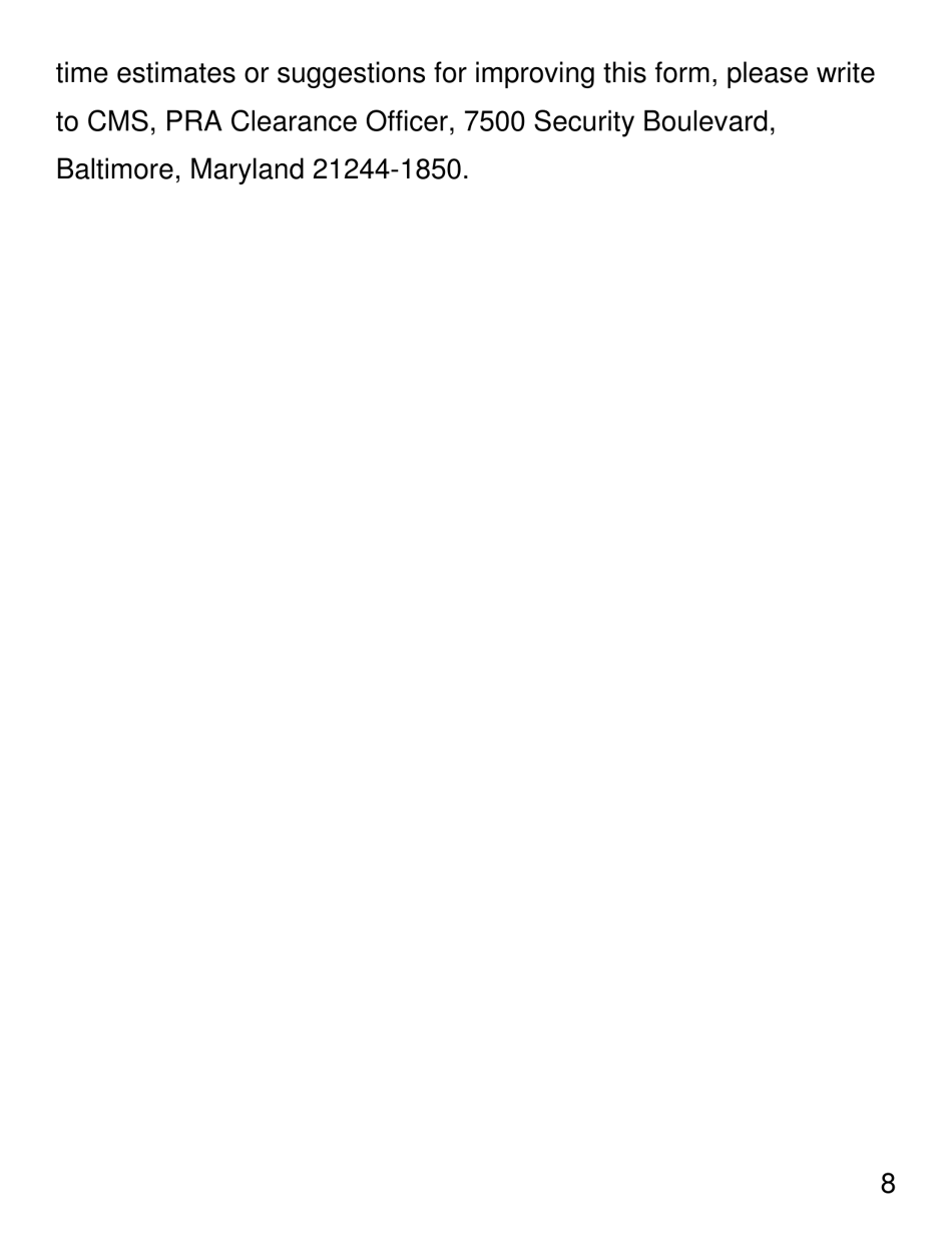 Form CMS1696 Appointment of Representative - Large Print, Page 8