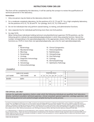 Form CMS-209 Laboratory Personnel Report (Clia), Page 2