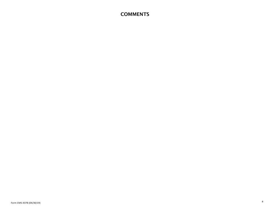 Form CMS-437B Rehabilitation Hospital Criteria Work Sheet, Page 7