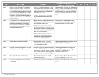 Form CMS-437A Rehabilitation Unit Criteria Work Sheet, Page 8