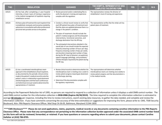 Form CMS-437A Rehabilitation Unit Criteria Work Sheet, Page 9