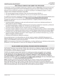 Form CMS-855I Medicare Enrollment Application - Physicians and Non-physician Practitioners, Page 2