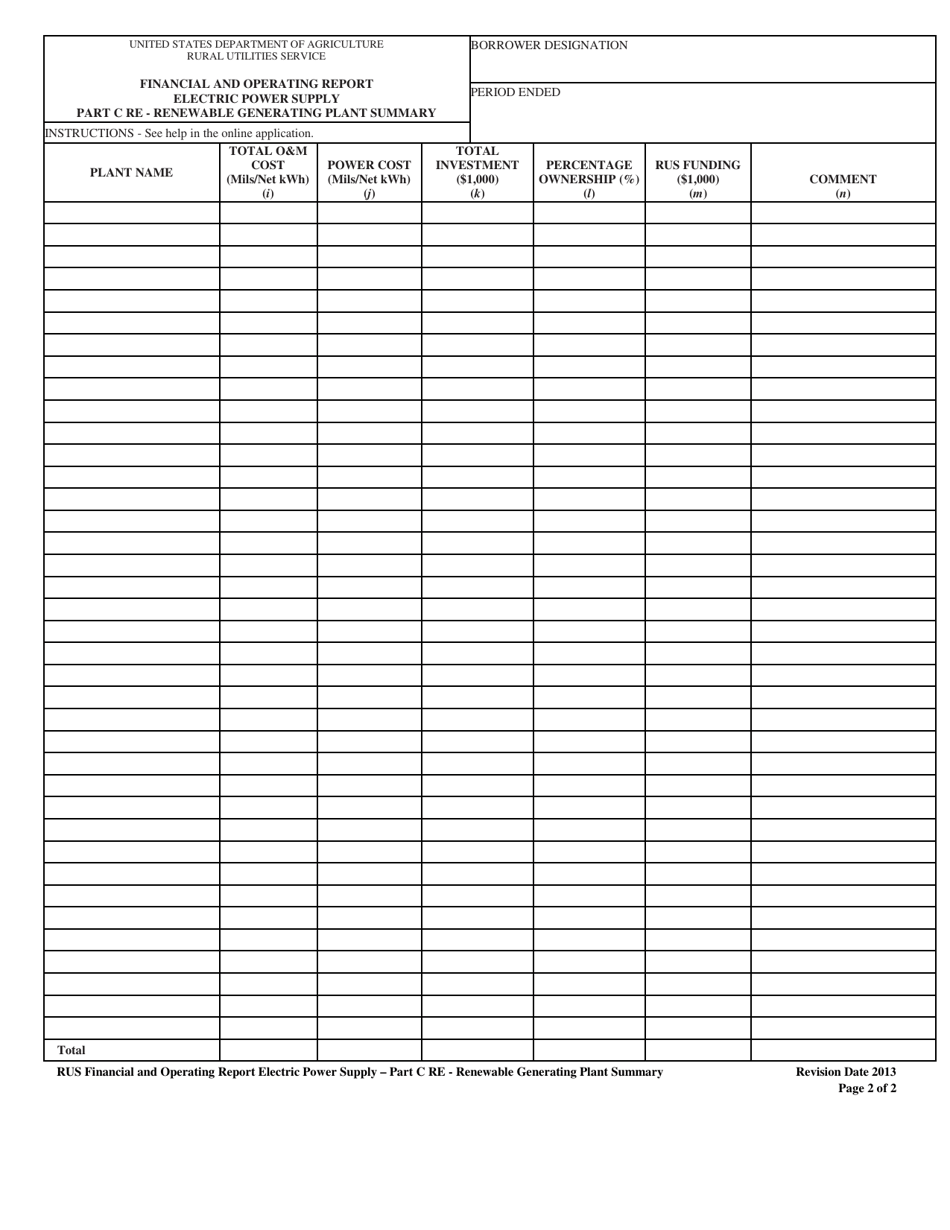 Financial and Operating Report Electric Power Supply, Page 11
