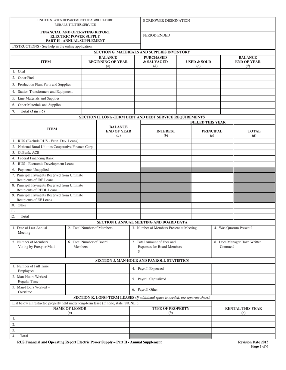 Financial and Operating Report Electric Power Supply, Page 23