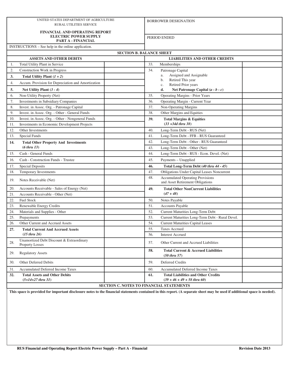 Financial and Operating Report Electric Power Supply, Page 3