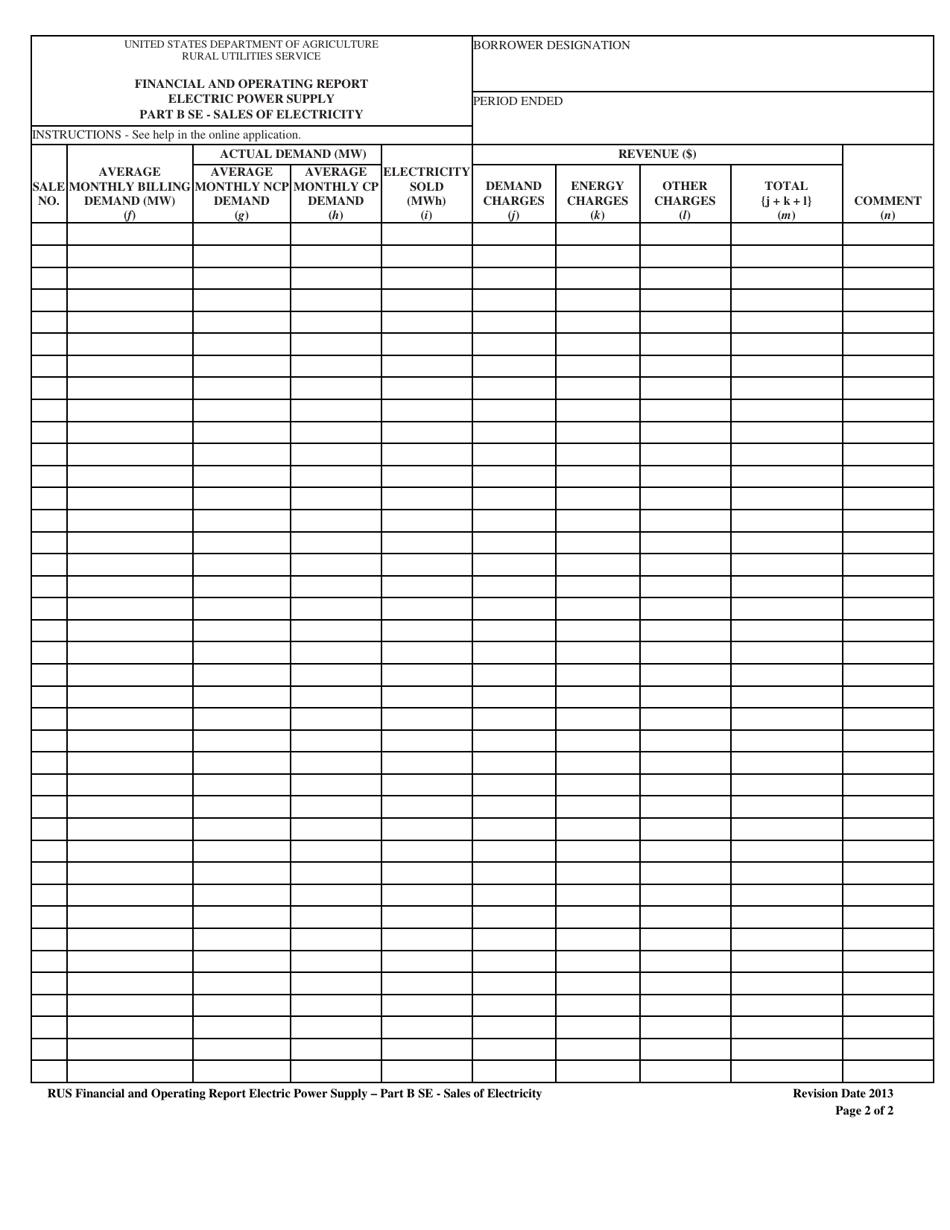 Financial and Operating Report Electric Power Supply - Fill Out, Sign ...