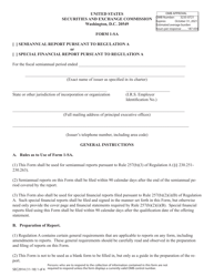 SEC Form 2914 (1-SA) Semiannual Report or Special Financial Report Pursuant to Regulation a