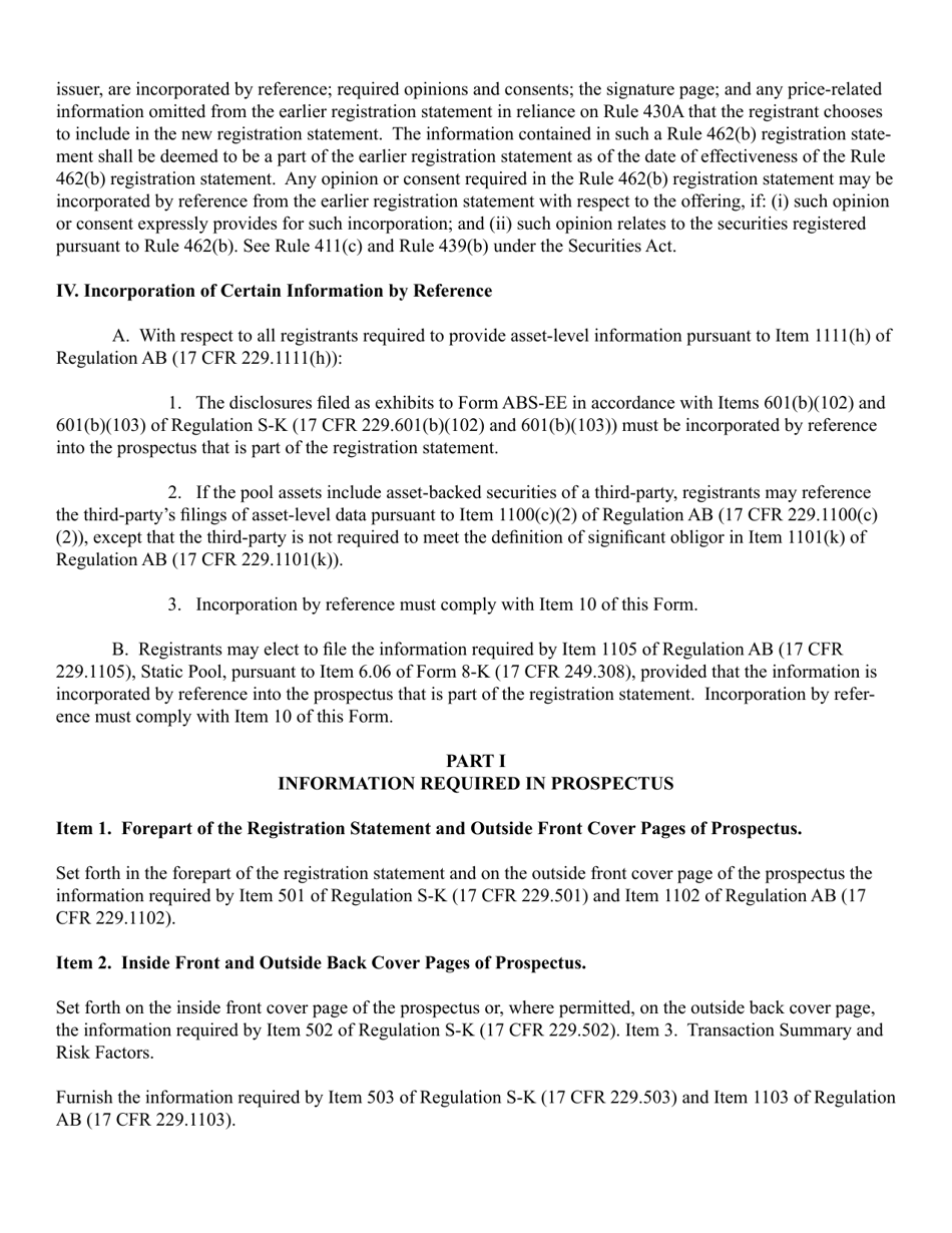 SEC Form 2908 (SF-1) Registration Statement Under the Securities Act of 1933, Page 3