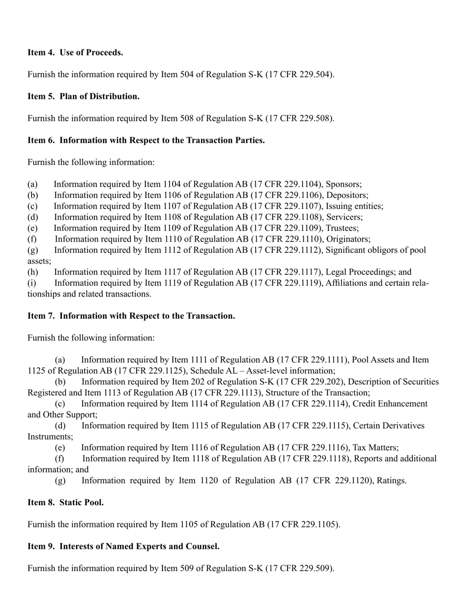 SEC Form 2908 (SF-1) Registration Statement Under the Securities Act of 1933, Page 4