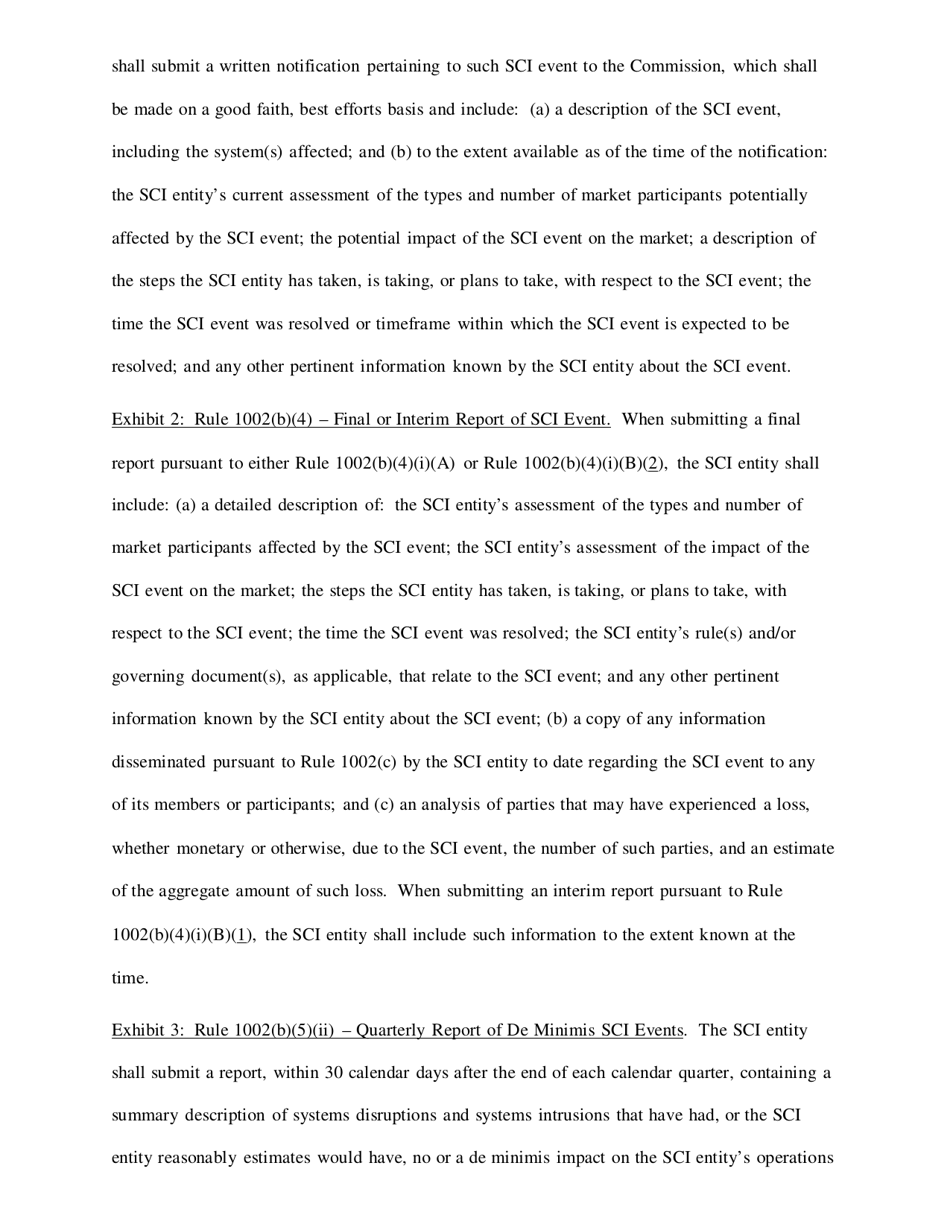 SEC Form 2919 (SCI) Systems Compliance and Integrity, Page 11