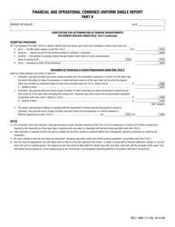 SEC Form 1695 (X-17A-5) Financial and Operational Combined Uniform Single (Focus) Report Part Ii, Page 11