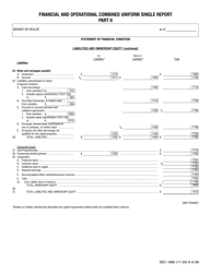 SEC Form 1695 (X-17A-5) Financial and Operational Combined Uniform Single (Focus) Report Part Ii, Page 6