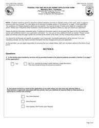 FWS Form 3-200-8 Federal Fish and Wildlife Permit Application Form - Migratory Bird - Taxidermy, Page 2