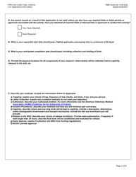 FWS Form 3-200-7 Federal Fish and Wildlife Permit Application Form - Migratory Bird and Eagle Scientific Collecting, Page 3