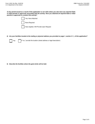 FWS Form 3-200-10E Federal Fish and Wildlife Permit Application Form - Special Purpose - Migratory Game Bird Propagation, Page 3