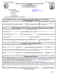 FWS Form 3-200-10B Federal Fish and Wildlife Permit Application Form - Rehabilitation