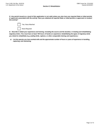 FWS Form 3-200-10B Federal Fish and Wildlife Permit Application Form - Rehabilitation, Page 3