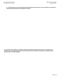 FWS Form 3-200-10B Federal Fish and Wildlife Permit Application Form - Rehabilitation, Page 5