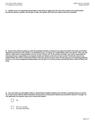 FWS Form 3-200-12 Federal Fish and Wildlife Permit Application Form - Raptor Propagation, Page 5