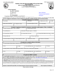FWS Form 3-200-14 Federal Fish and Wildlife Permit Application Form - Eagle Exhibition