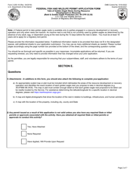FWS Form 3-200-18 Federal Fish and Wildlife Permit Application Form - Take of Golden Eagle Nests During Resource Development or Recovery, Page 2