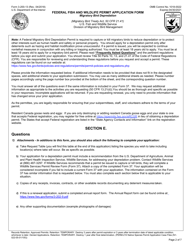FWS Form 3-200-13 Federal Fish and Wildlife Permit Application Form - Migratory Bird Depredation, Page 2
