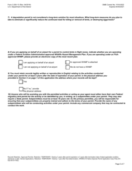 FWS Form 3-200-13 Federal Fish and Wildlife Permit Application Form - Migratory Bird Depredation, Page 5