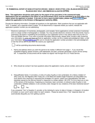 FWS Form 3-200-26 Federal Fish and Wildlife Permit Application Form - Commercial Export of Skins of 6 Native Species: Bobcat, Lynx, River Otter, Alaskan Brown Bear, Alaskan Gray Wolf, and American Alligator (Cites), Page 2