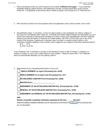 FWS Form 3-200-29 Federal Fish and Wildlife Permit Application Form - Export/Re-export/Master File of Wildlife Samples and/or Biomedical Samples Under the Convention on International Trade in Endangered Species (Cites), Page 3