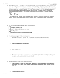 FWS Form 3-200-31 Federal Fish and Wildlife Permit Application Form - Introduction From the Sea Under the Convention on International Trade in Endangered Species (Cites), Page 3