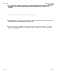 FWS Form 3-200-35 Federal Fish and Wildlife Permit Application Form - Import of Wild Collected Appendix-I Plants Under the Convention on International Trade in Endangered Species (Cites), Page 5