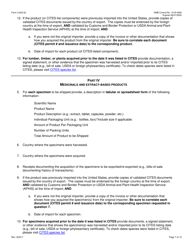 FWS Form 3-200-32 Federal Fish and Wildlife Permit Application Form - Export/Re-export of Plants and Plant Products Under the Convention on International Trade in Endangered Species (Cites), Page 7